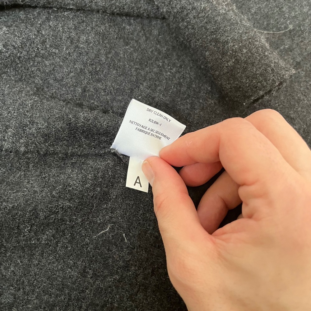 Eileen Fisher Charcoal Grey 100% Merino Wool Open Front Cardigan Sweater Small - Picture 5 of 8